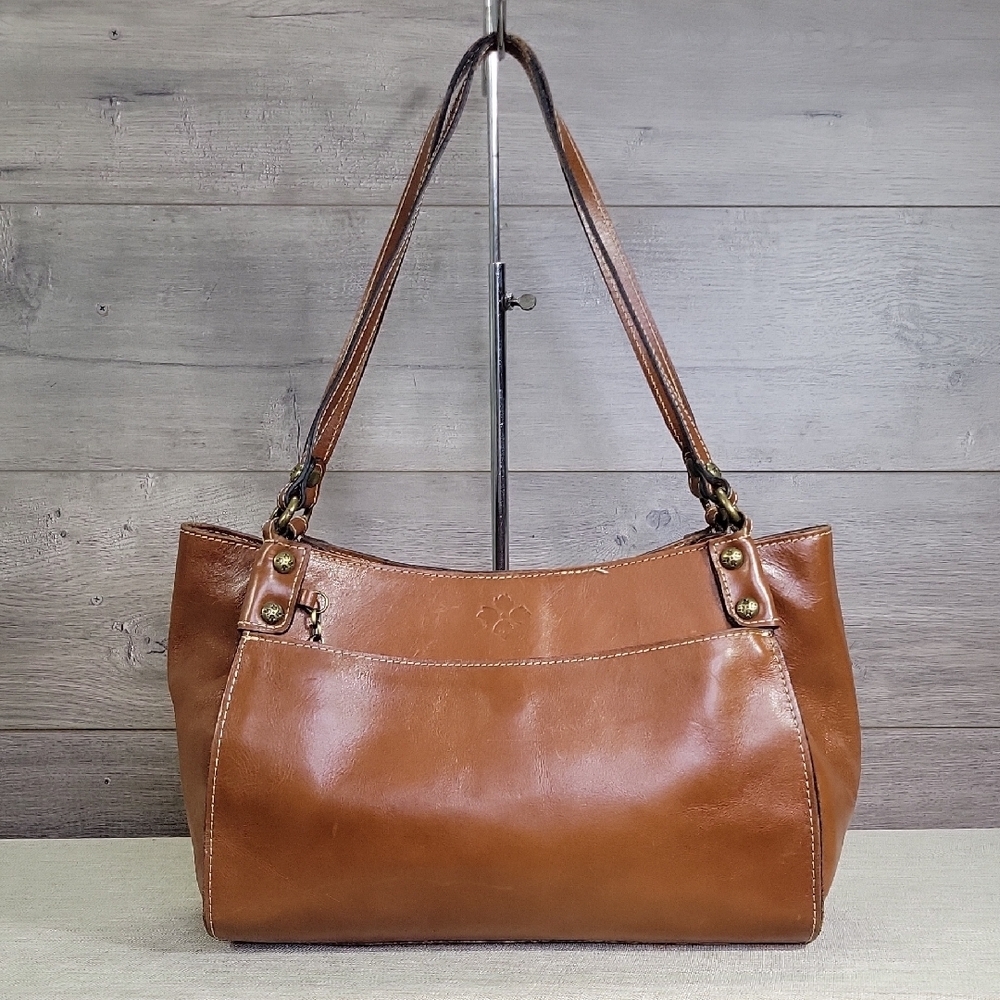 Patricia Nash Tan Leather Shoulder Bag
